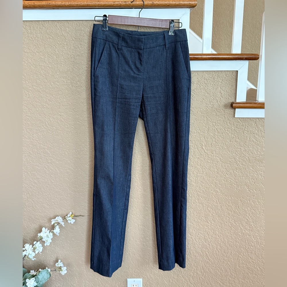 White House Black Market Elegant Denim Look Trousers